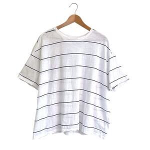 Lane Bryant Striped Dolman Short-Sleeve Crew-Neck Tee Sz 18 - 20